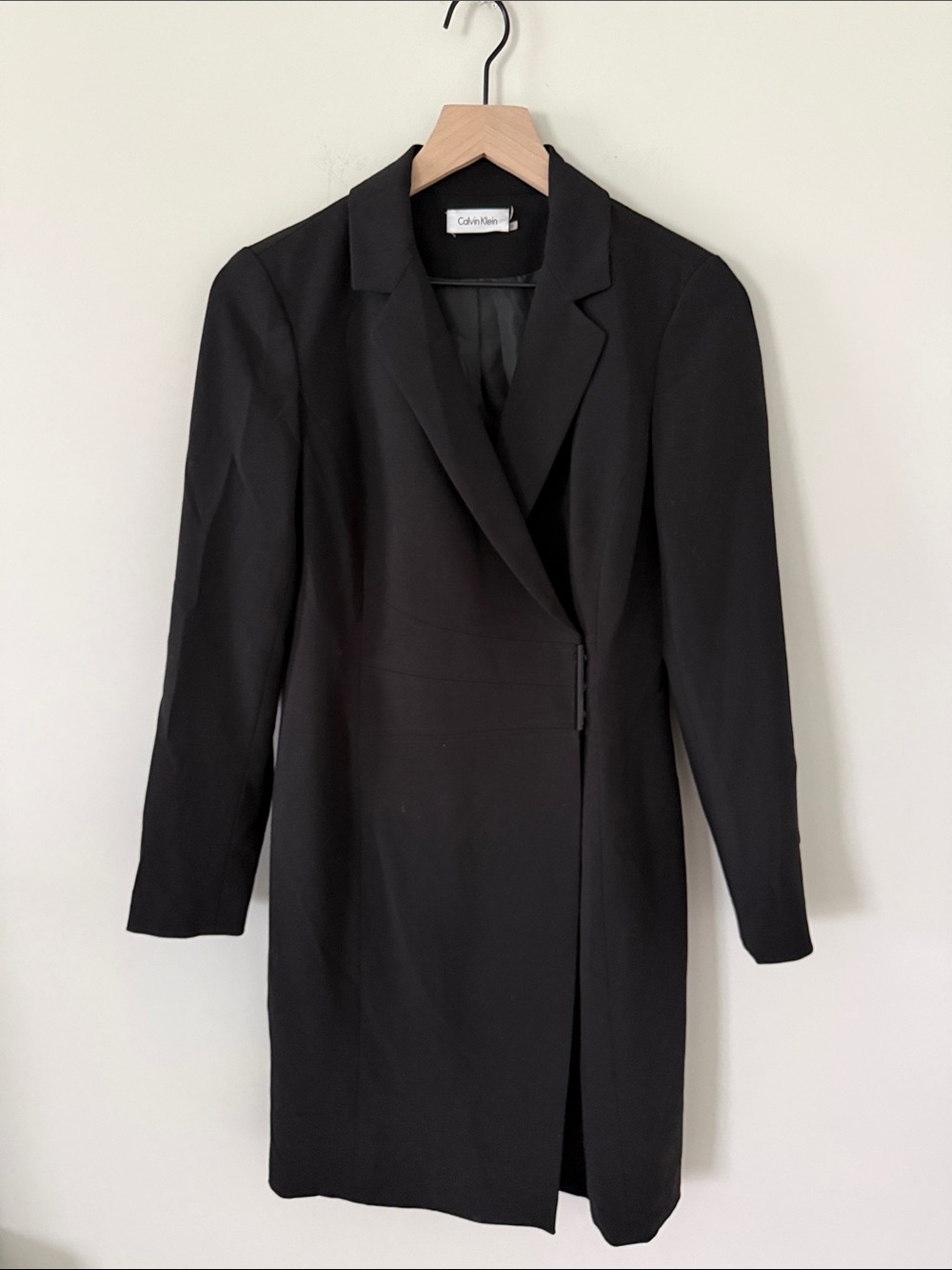 Calvin Klein Black Long Tailored Blazer dress